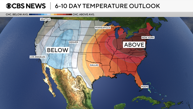 Maps show heat wave forecast across U.S. Here's what to know. 6-10-cpc-temp-outlook.png