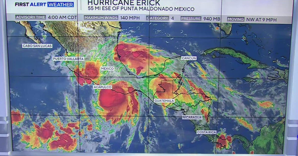 Hurricane Erick approaching Mexico as Category 4 storm - CBS Texas