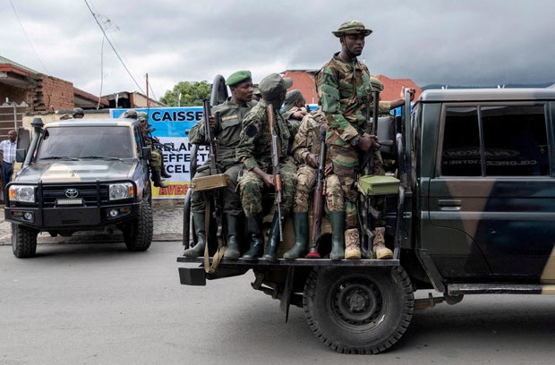 FILE PHOTO: M23 officials attend at the opening ceremony of CADECO in Goma