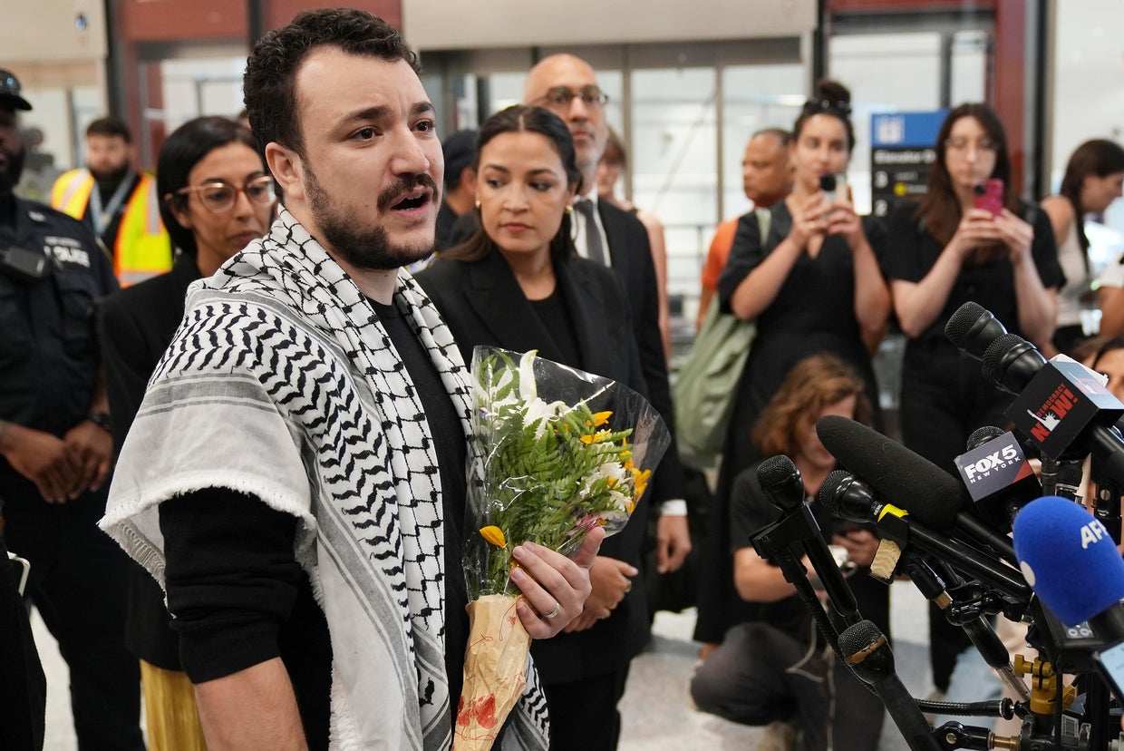 Mahmoud Khalil arrives in New Jersey after release from ICE custody ...