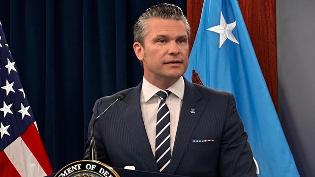 US Secretary of Defense Pete Hegseth holds press conference at Pentagon 