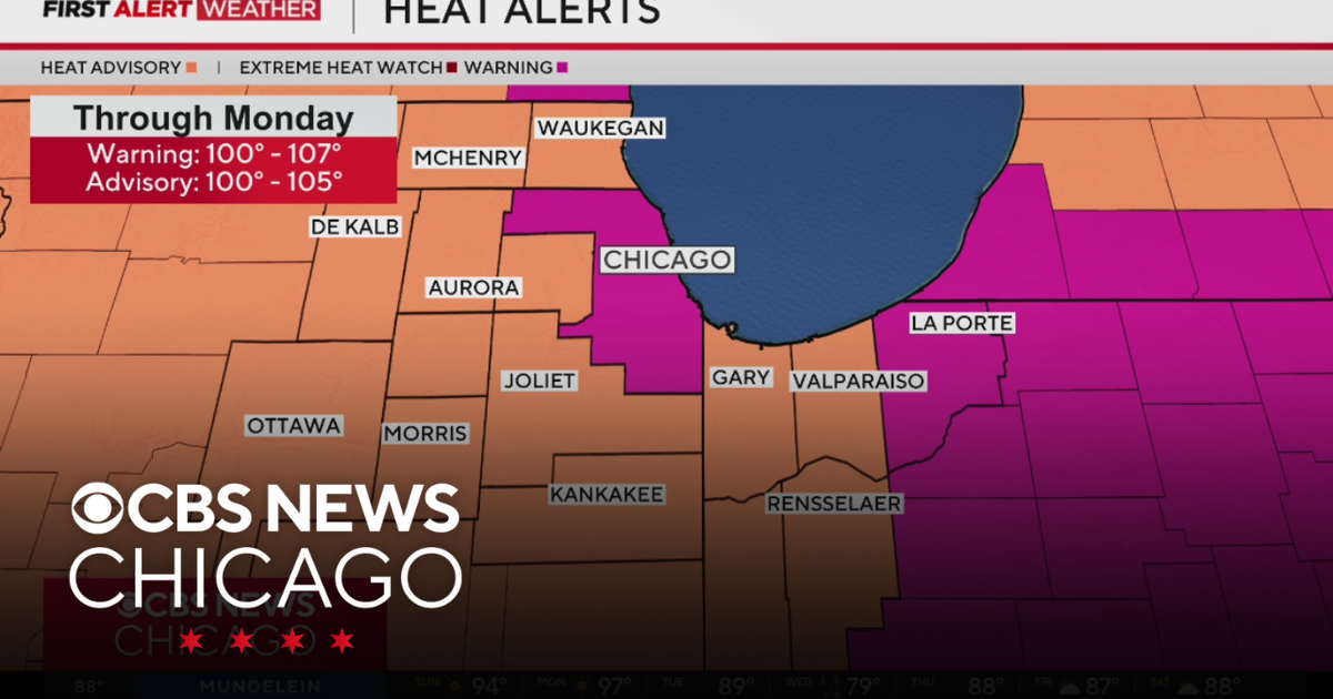 One more day of dangerous heat on Monday in Chicago - CBS Chicago