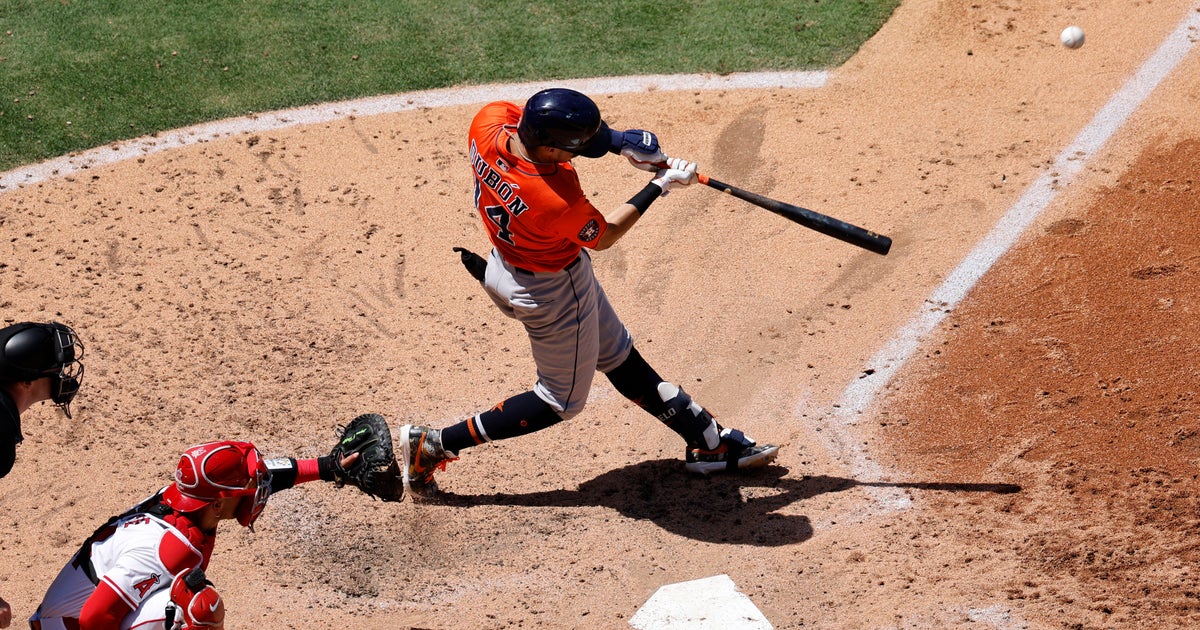 Dubón hits 2 homers and Hader retires Trout to save Astros' 8-7 win over Angels 