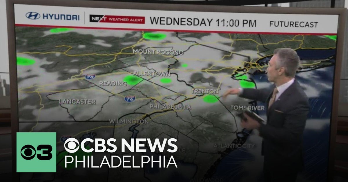 Scattered storms Wednesday in Philadelphia region amid heat wave - CBS ...
