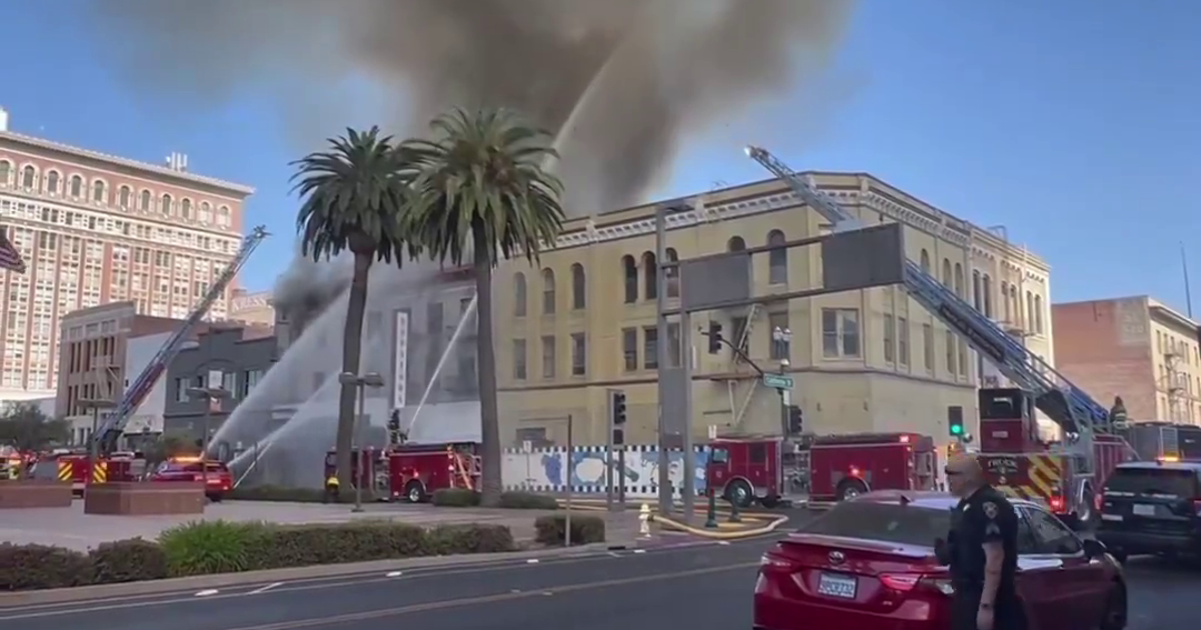 Suspect accused of arson in fire at vacant downtown Stockton building arrested 