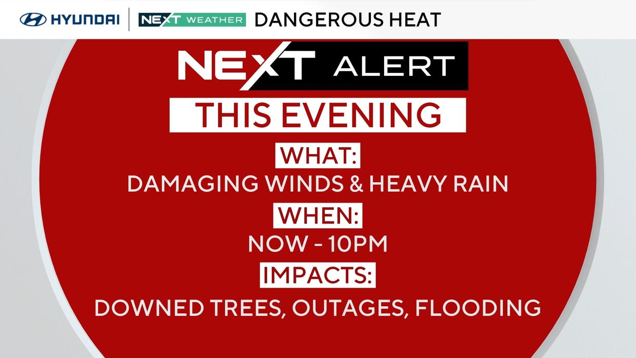 Strong storms possible in Philadelphia region as heat wave ends - CBS ...