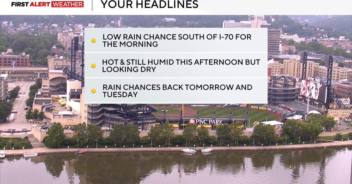 Pittsburgh in for a calm, but humid weather day on Sunday 