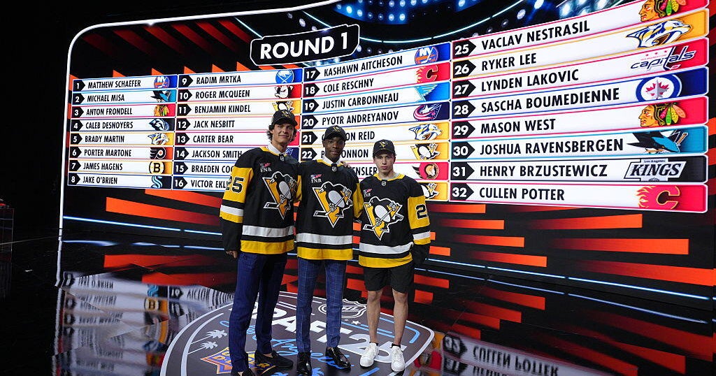 Penguins make 13 draft picks, multiple trades during 2025 NHL Draft 