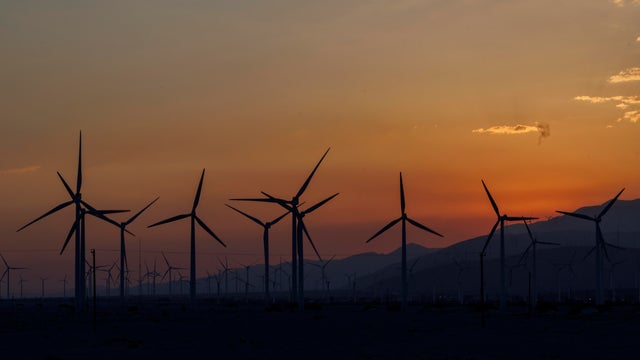 Wind farm in Palm Springs, CA 