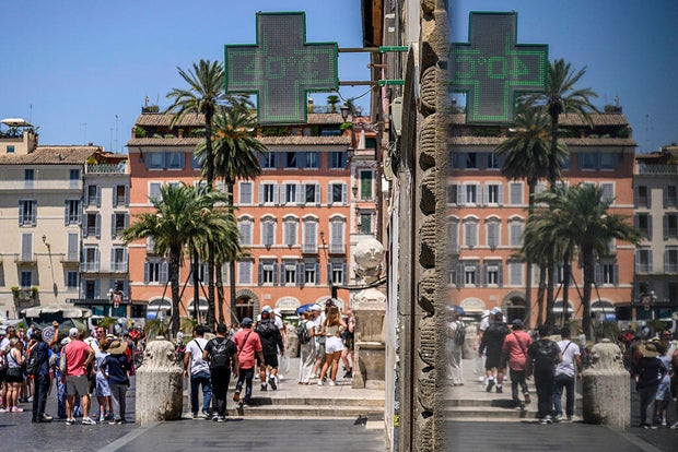 Rome Italy is the heat wave 