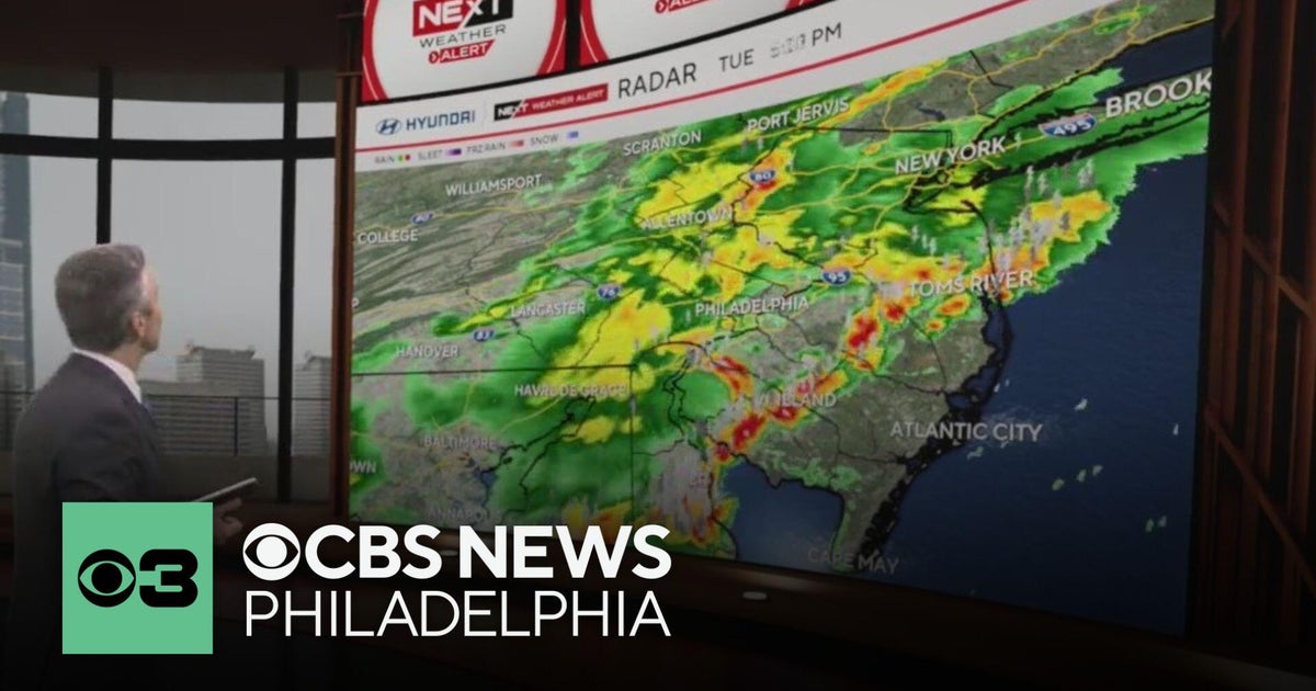 Tracking storms in Philadelphia region on Tuesday night - CBS Philadelphia