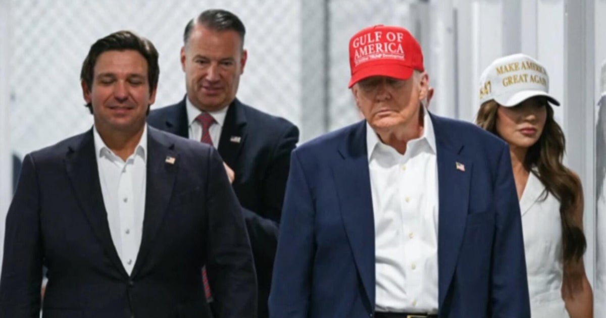 Migrants expected soon at "Alligator Alcatraz," Florida's DeSantis says after Trump visit