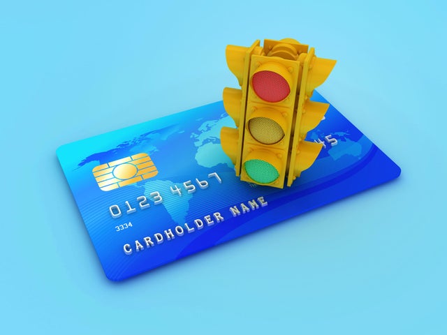 3D Traffic Light with Credit Card 