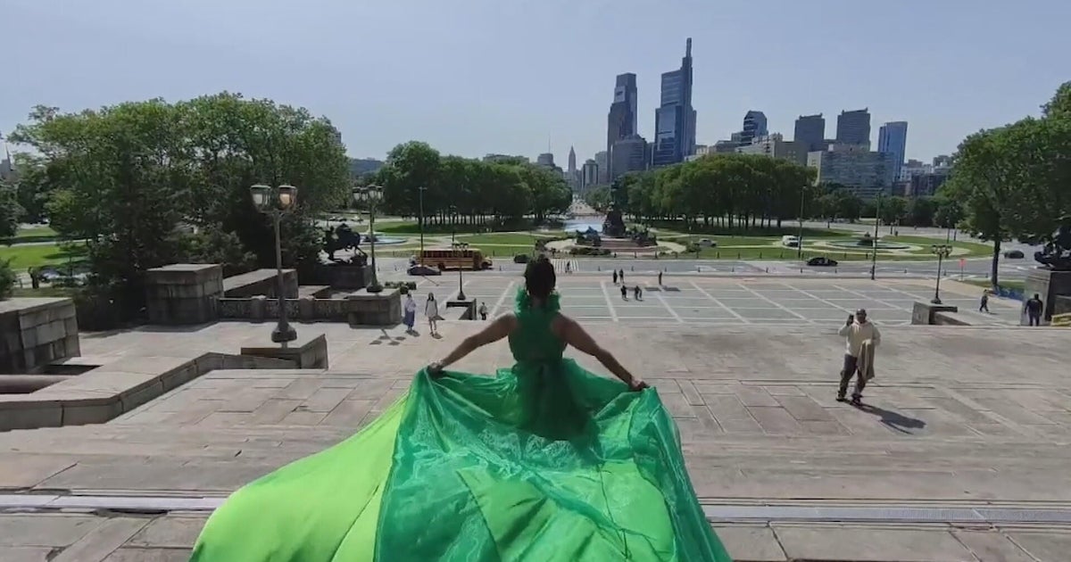 Philly native turns viral "flying dress" trend into local movement 