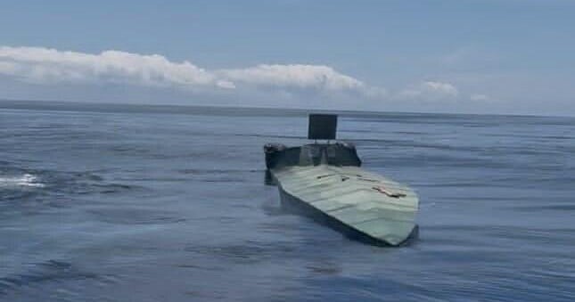 Drone "narco sub" — equipped with Starlink antenna — seized for first time