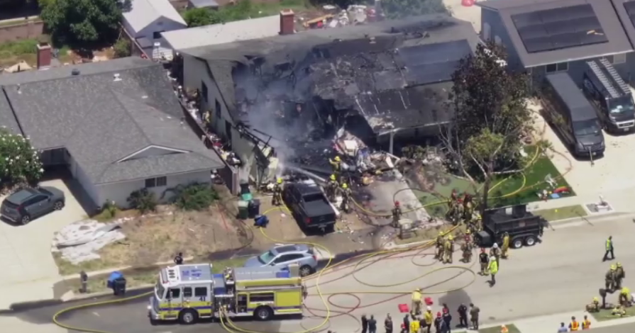 Person dead in house fire in Simi Valley after possible explosion 