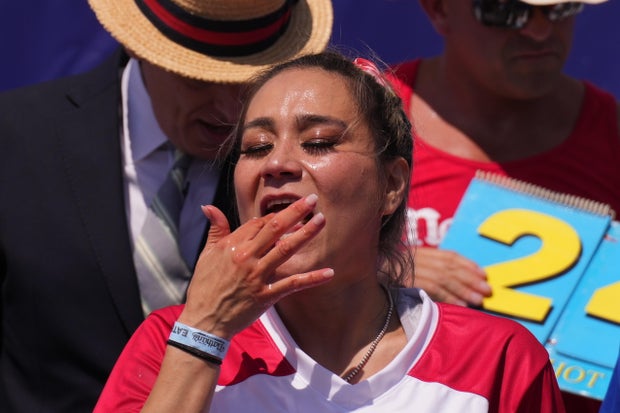 Nathan's Annual Fourth Of July Hot Dog Eating Contest Held In Coney Island
