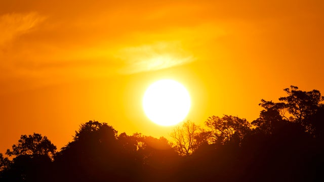 Climate Change, Global Warming, Solar Storms, Global Boiling from the Climate Crisis and the Catastrophic Heatwave, the Sun, and the Burning Heatwave Hot Sun 
