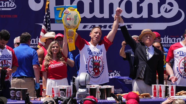 Nathan's Annual Fourth Of July Hot Dog Eating Contest Held In Coney Island 