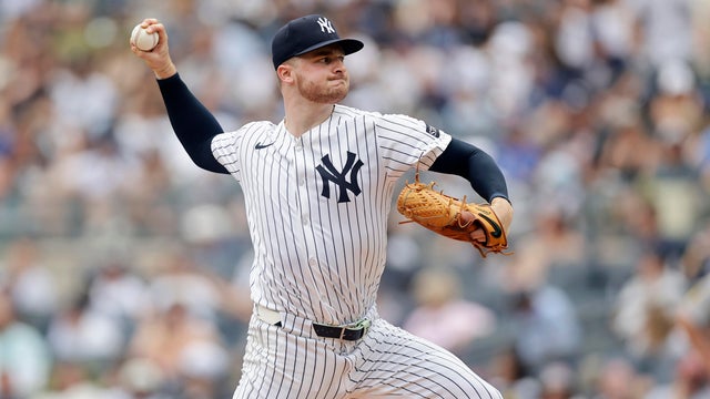 Clarke Schmidt #36 of the New York Yankees pitches during the first inning against the Athletics at Yankee Stadium on June 28, 2025 in New York City. 