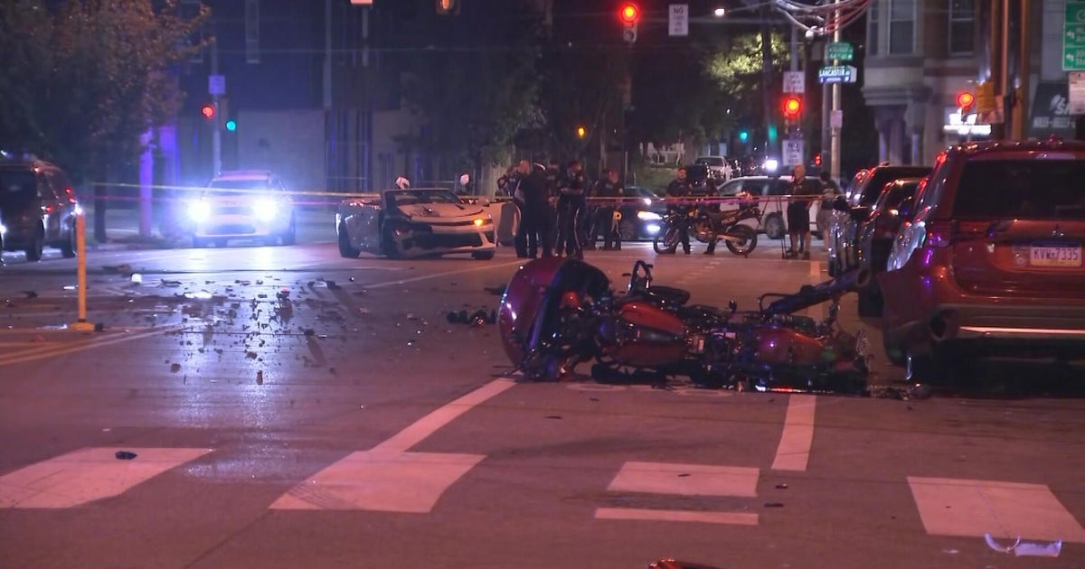 Driver in stolen car fatally strikes motorcyclist in West Philly 