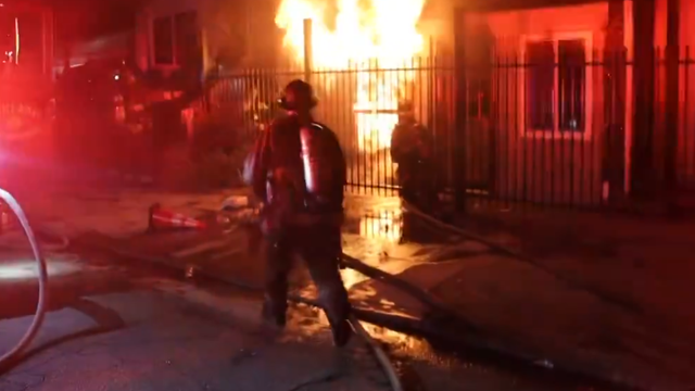 Oakland Fire 78th Avenue Fourth of July 
