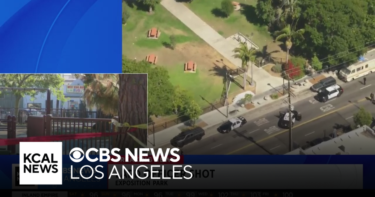 LAPD officer hospitalized after Exposition Park shooting - CBS Los Angeles