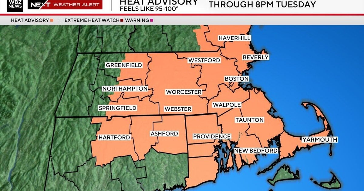 Heat advisory and threat of severe storms Tuesday 