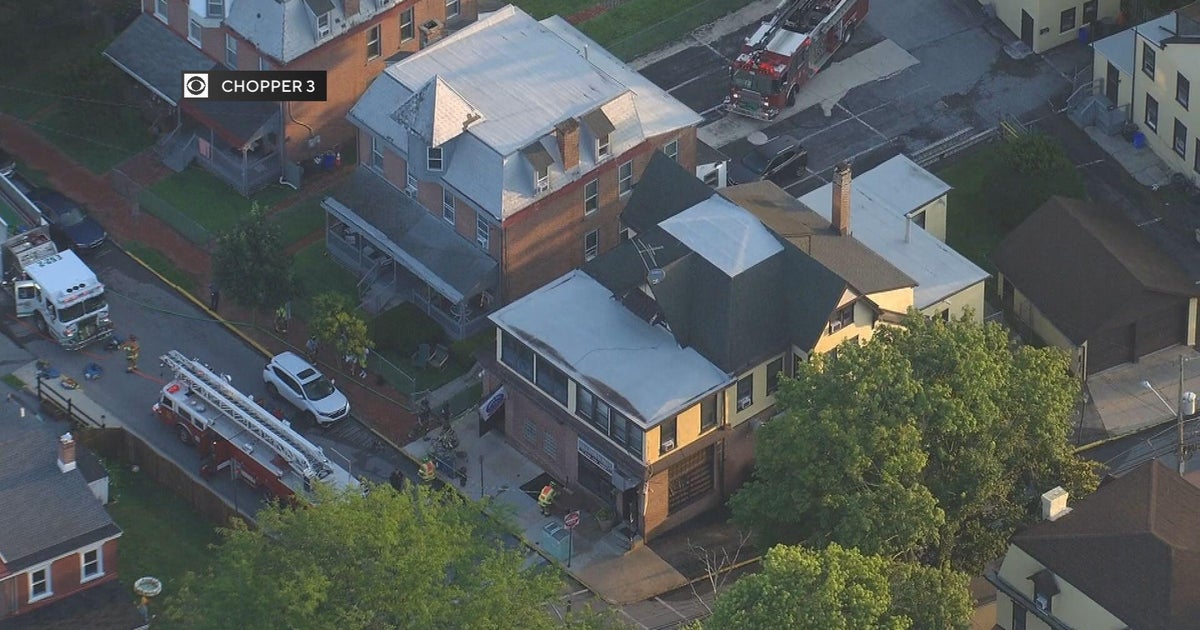 People jump out of building to escape fire in West Chester, Pennsylvania 