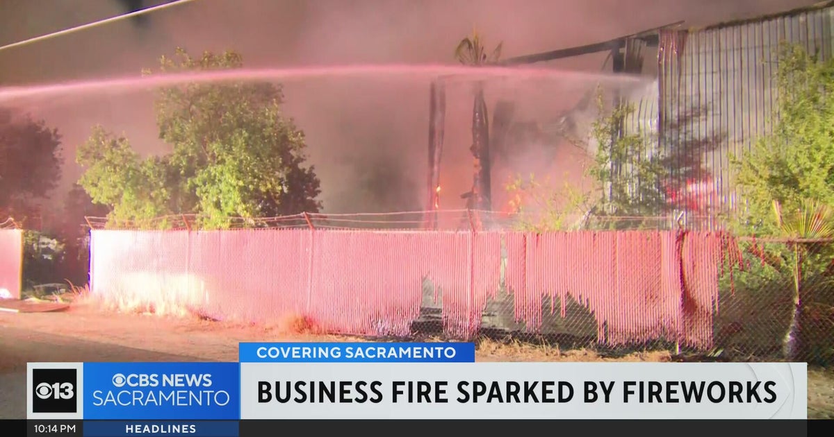 Fireworks caused grass fire that spread to Sacramento business on July 4
