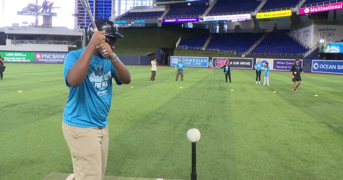 Miami Marlins teams up Miami Lighthouse for the Blind for a rousing game of "beep ball" 