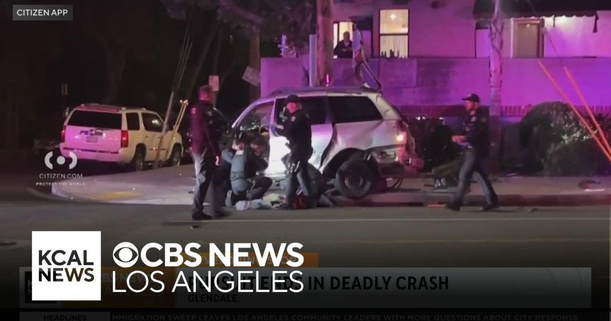 Glendale high speed pursuit ends in deadly crash - CBS Los Angeles