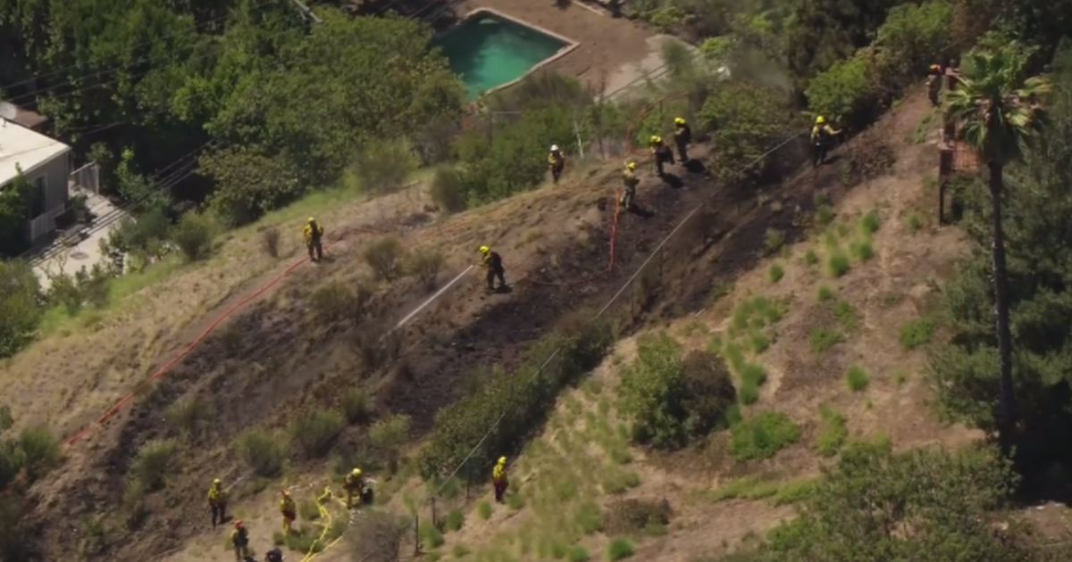 Brush fire sprouts up in Beverly Crest hillside 
