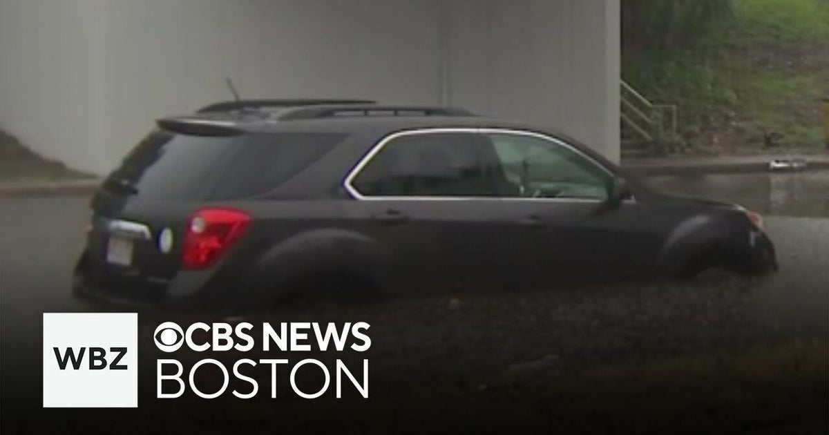 Heavy Rain Floods Highways Boston, Quincy, Milton, Canton