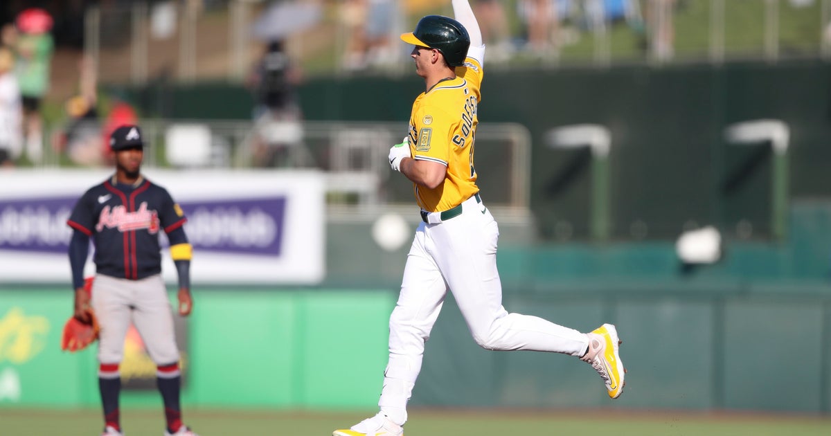Soderstrom's walk-off single lifts A's to 5-4 win over Braves in 11 innings 
