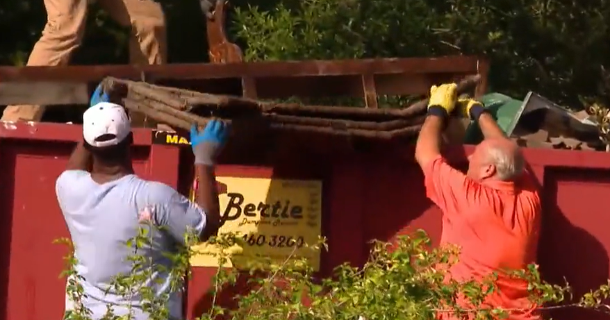 Formerly incarcerated men help clean up Kerrville flood damage 