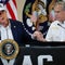 President Trump Tours Devastation In Texas After Deadly Flash Flooding 