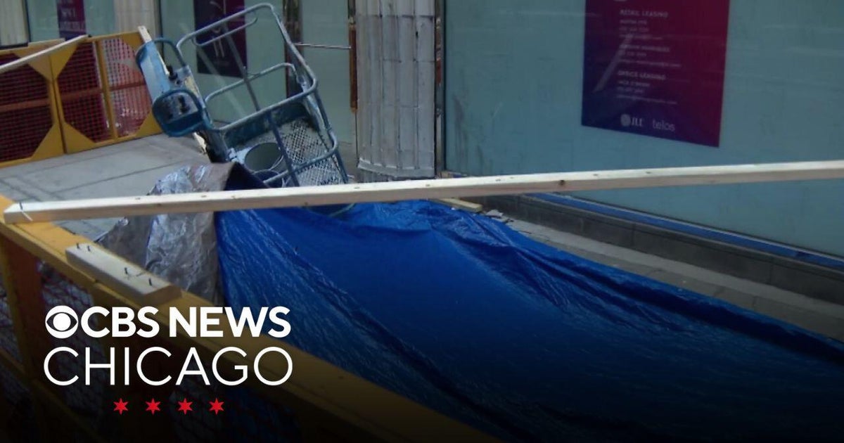 Worker injured after falling through collapsed sidewalk in the Loop ...