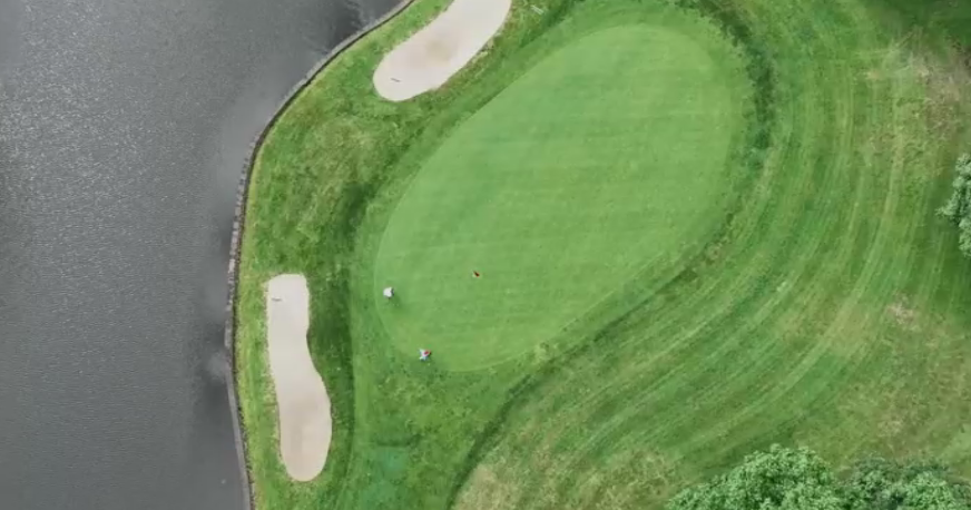 Meadowink Golf Course's 11th hole doesn't leave much room for error 