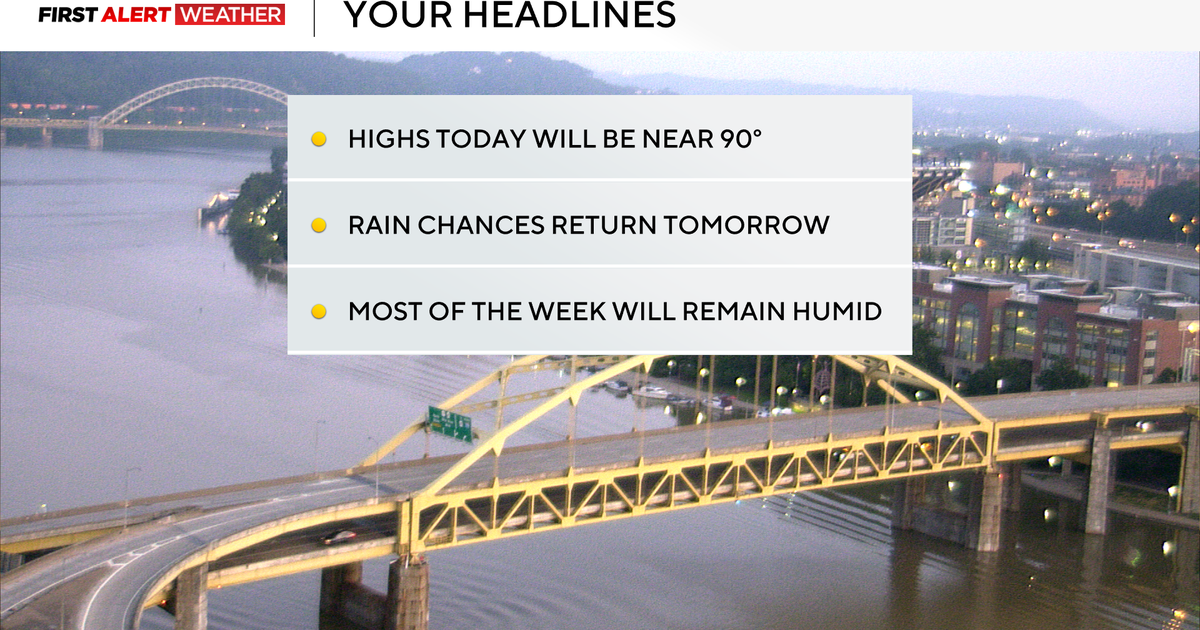 Today will be a great day to take a dip in the pool for people in the Pittsburgh area 