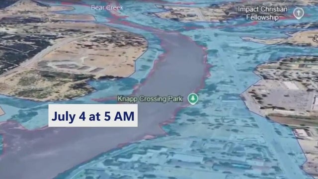 Central Texas flood mapping