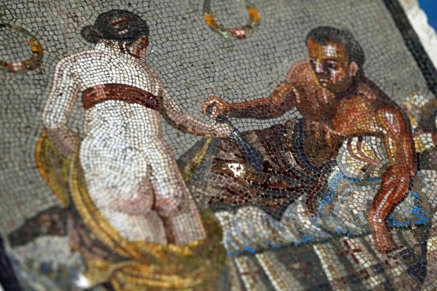 Italy Pompeii Mosaic