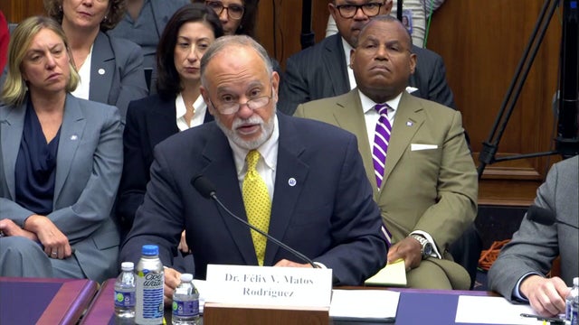 CUNY Chancellor Dr. Félix V. Matos Rodríguez​ during a congressional hearing 