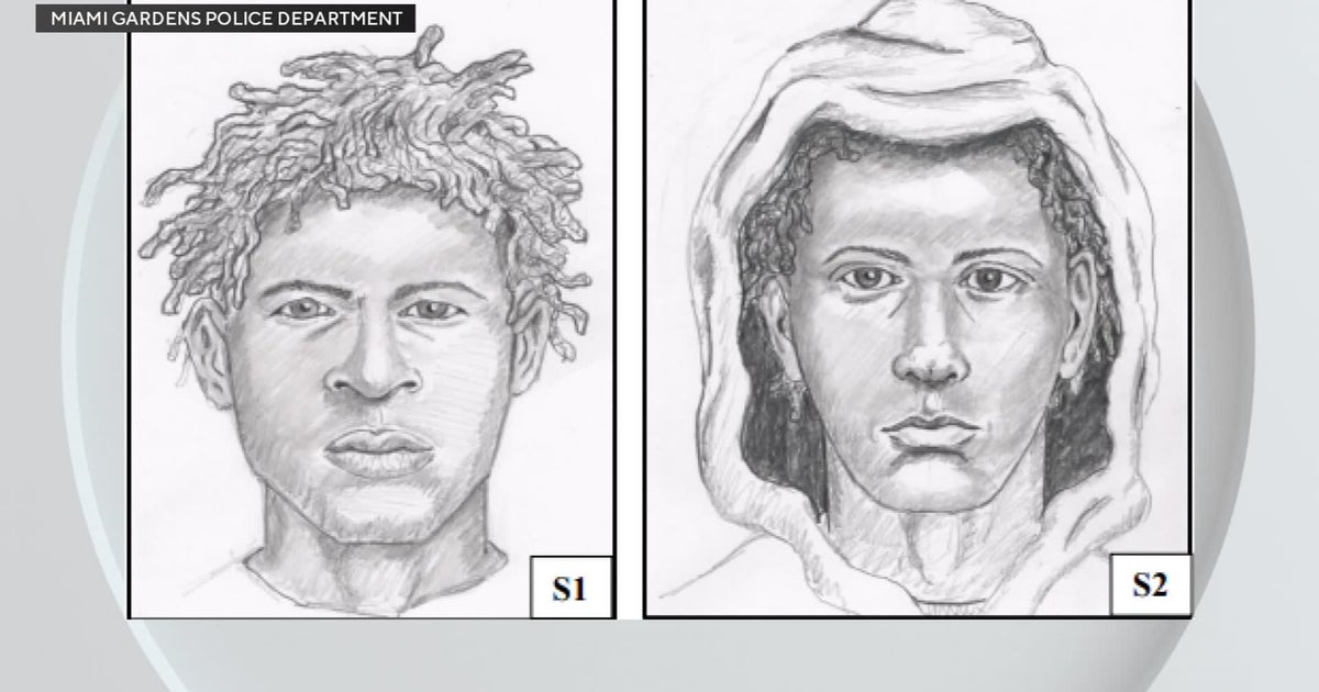 Miami Gardens police release sketches of 2 men wanted for attempted kidnapping – CBS News