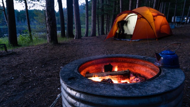 Entering Tent and Campfire 
