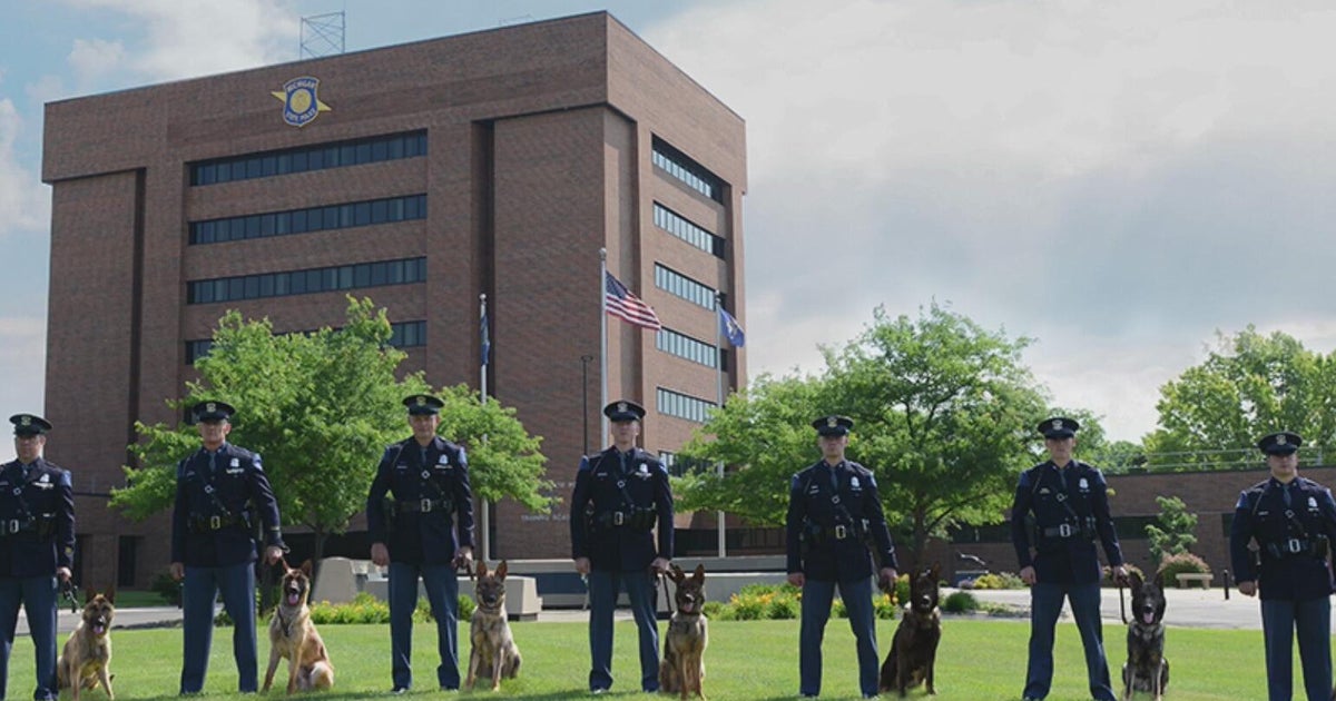 Michigan State Police sends its newest K-9 units to their assignments