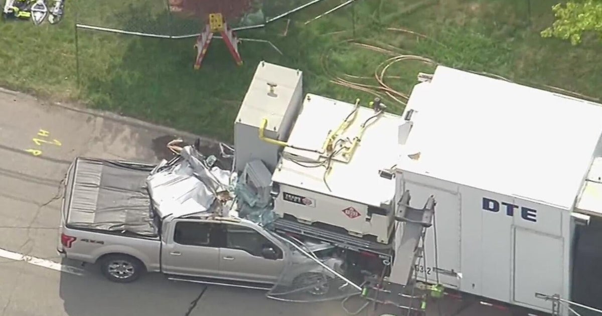 Truck driver dies after crashing into portable DTE generator in Allen Park 