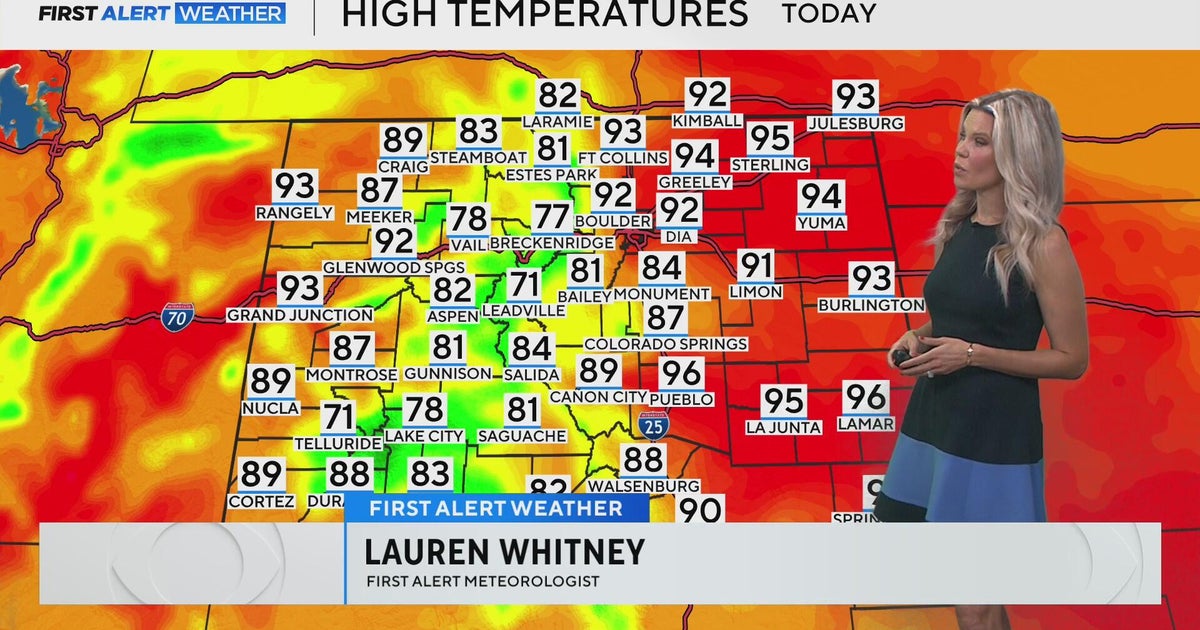 Heat cranks up for the weekend, with a few storms possible in Denver ...