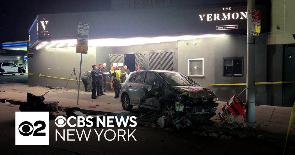30 injured after driver plows car into crowd outside LA nightclub - CBS ...