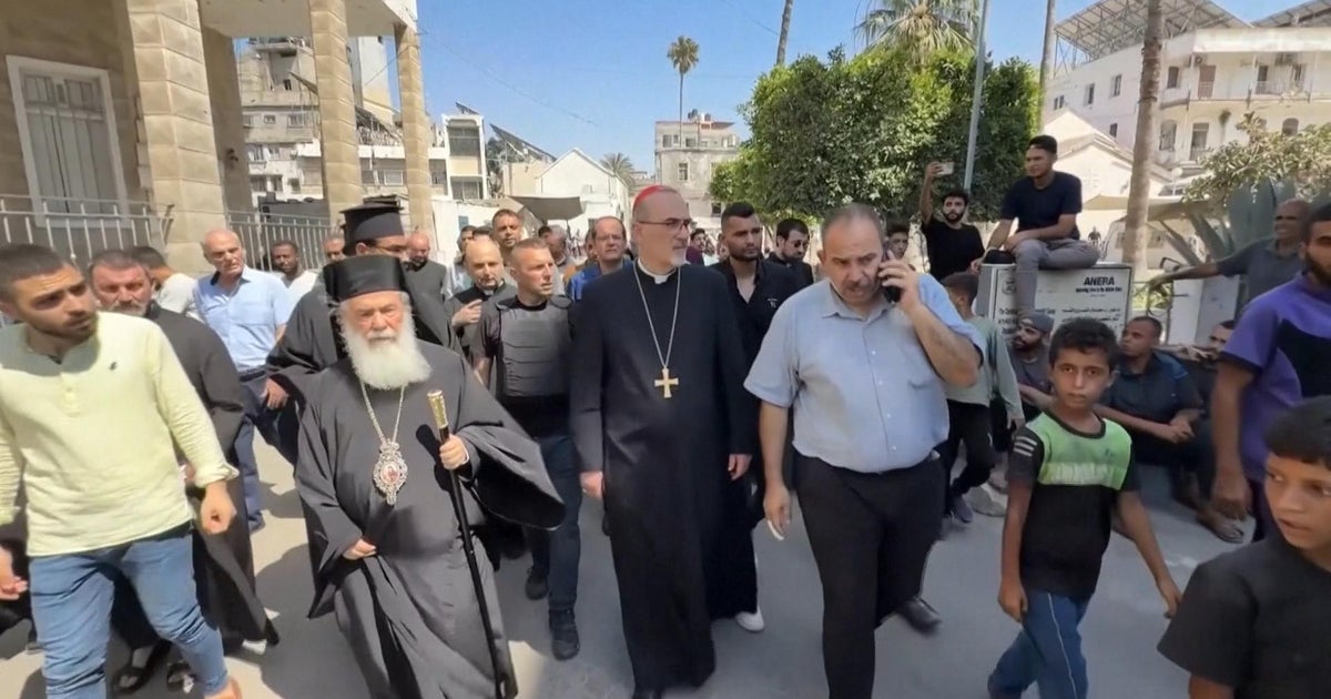 Christian leaders visit Gaza after enclave's only Catholic church destroyed by Israeli strikes